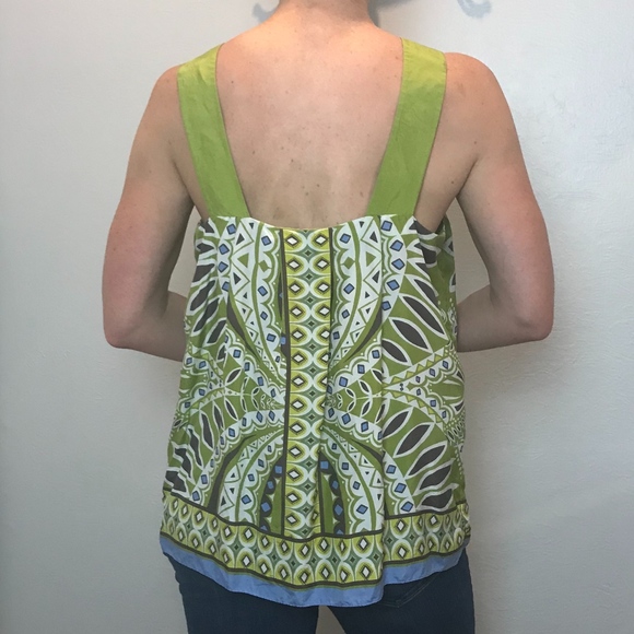 ❌SOLD❌ Banana Republic | 100% Silk Boho Tank Top - Picture 3 of 8
